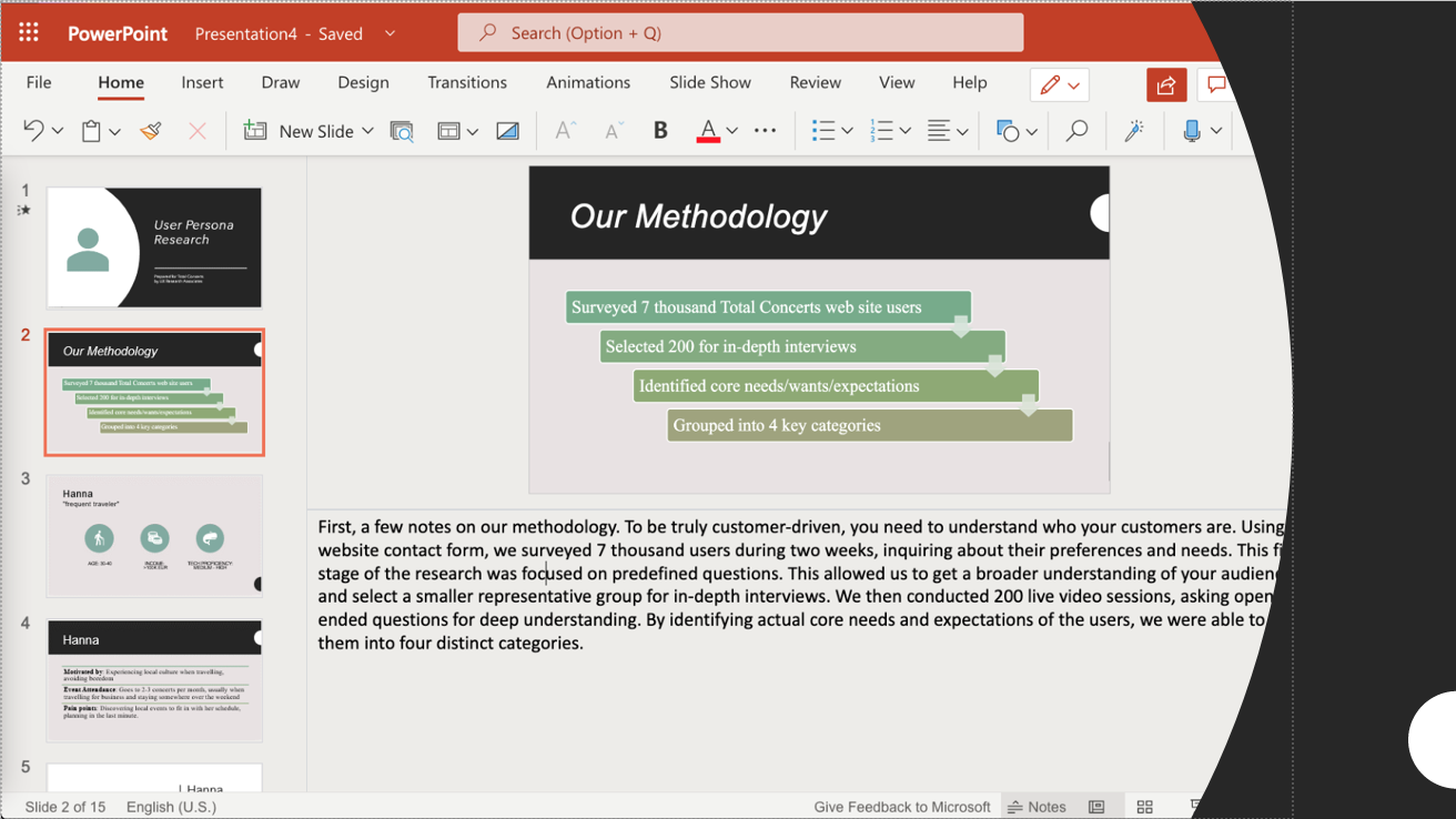 Convert a Powerpoint report into a video