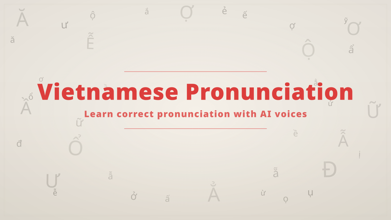 Vietnamese Pronunciation Generator