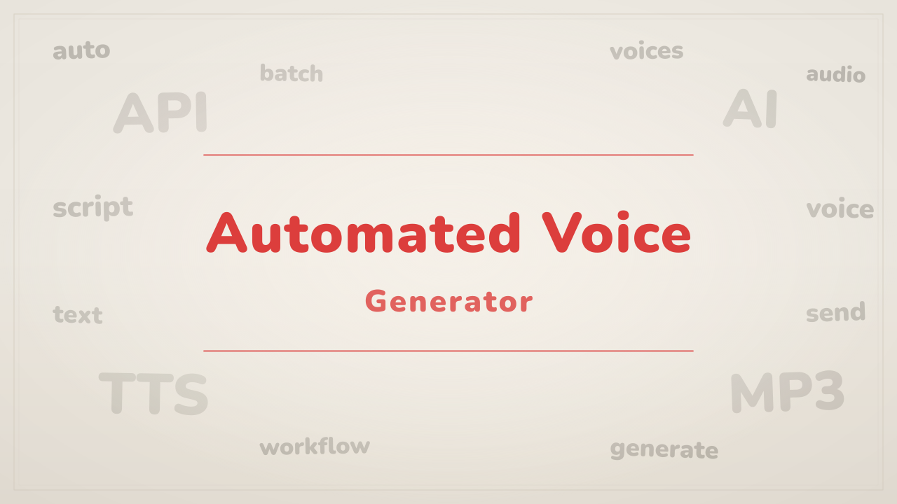 Automated Voice Generator