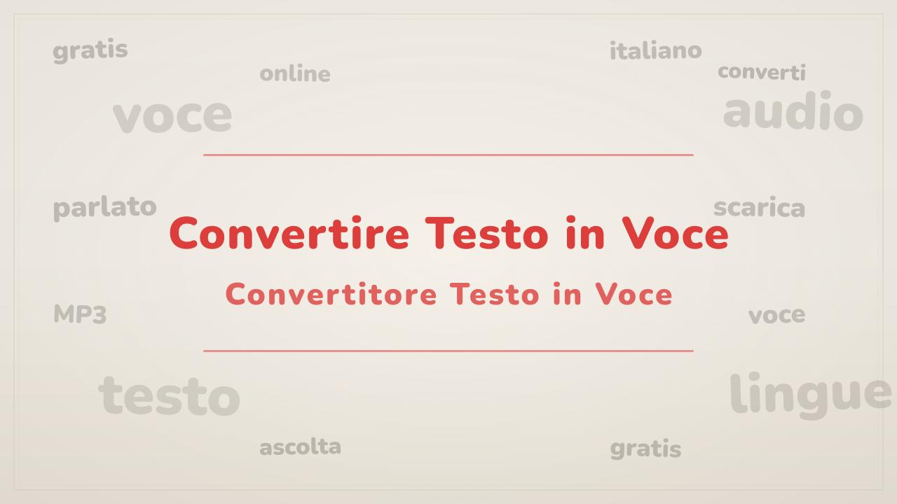 Testo Ussa Convertire Testo in Voce