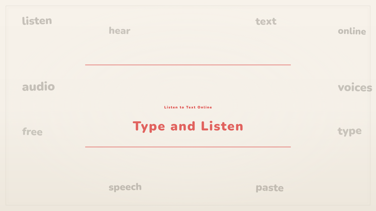 Listen to Text Online