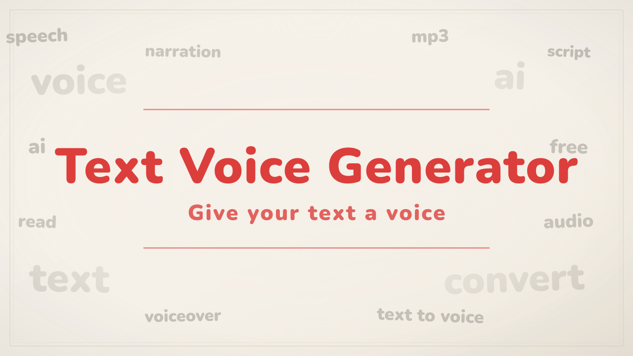 Text Voice Generator