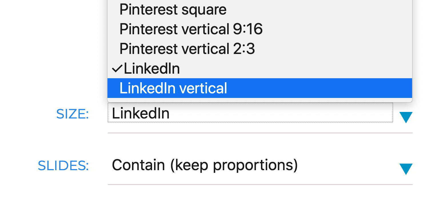 linkedin video sizes