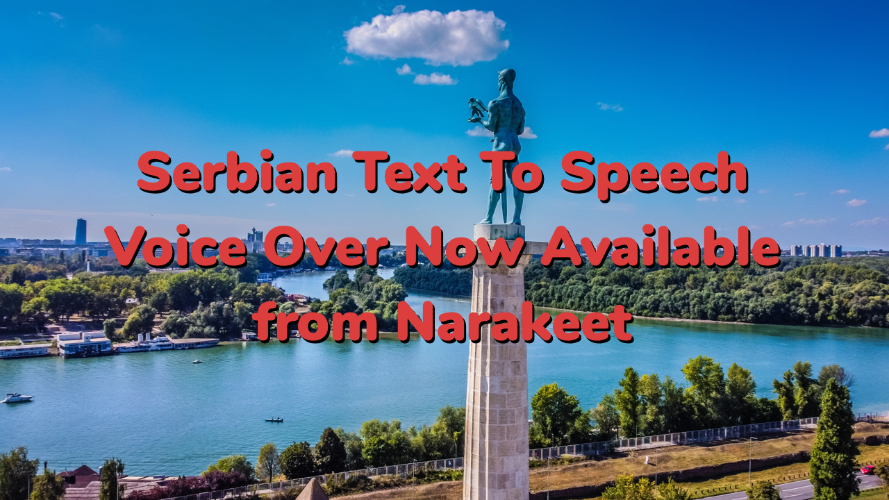 Serbian text to speech voice overs now available in Narakeet