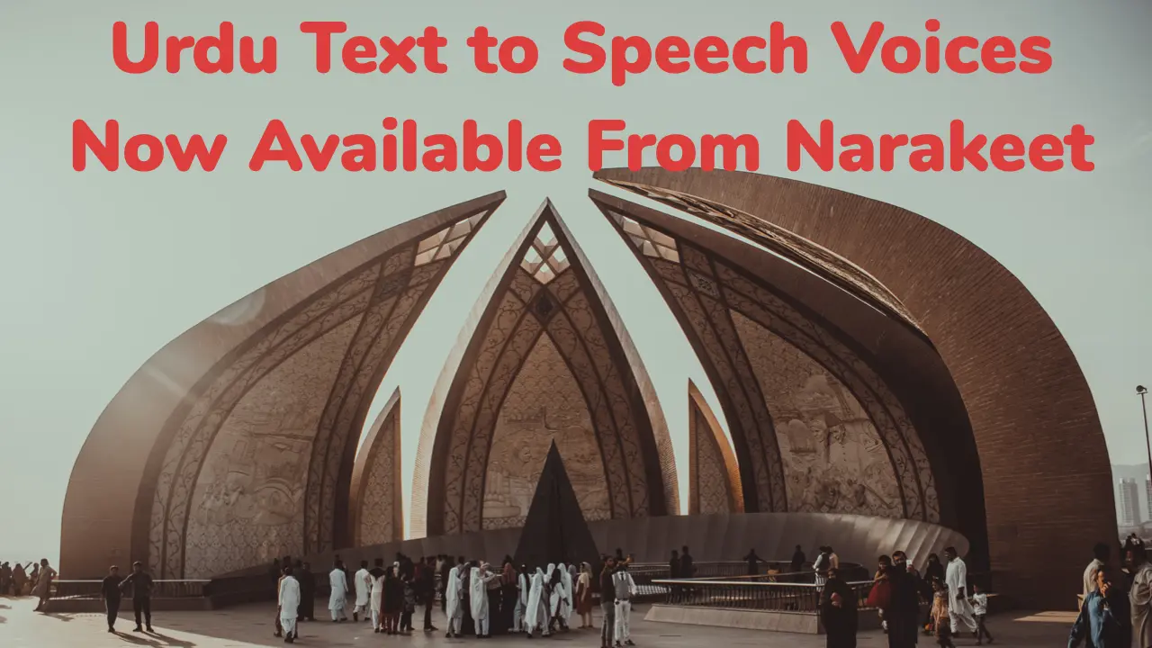 Text to speech Urdu Now Available from Narakeet