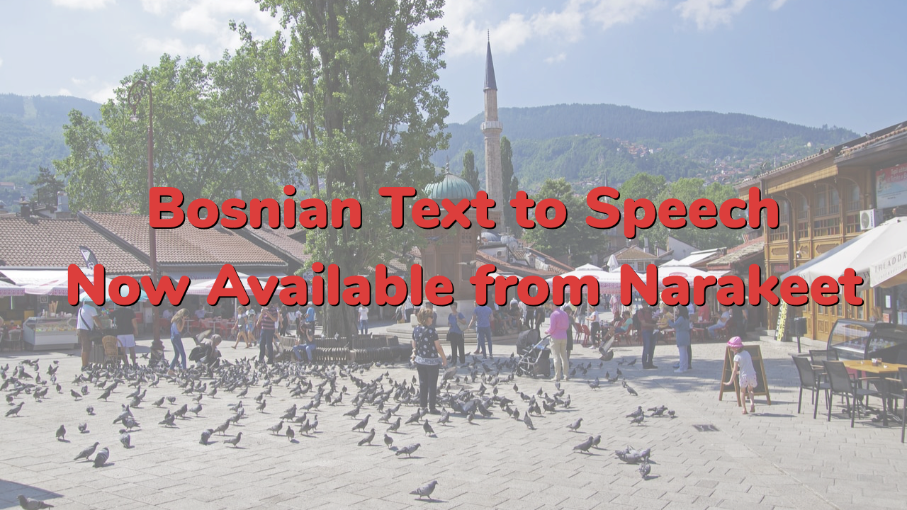 Bosnian voiceovers with text to speech