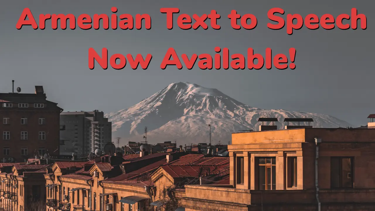 Armenian Text to Voice