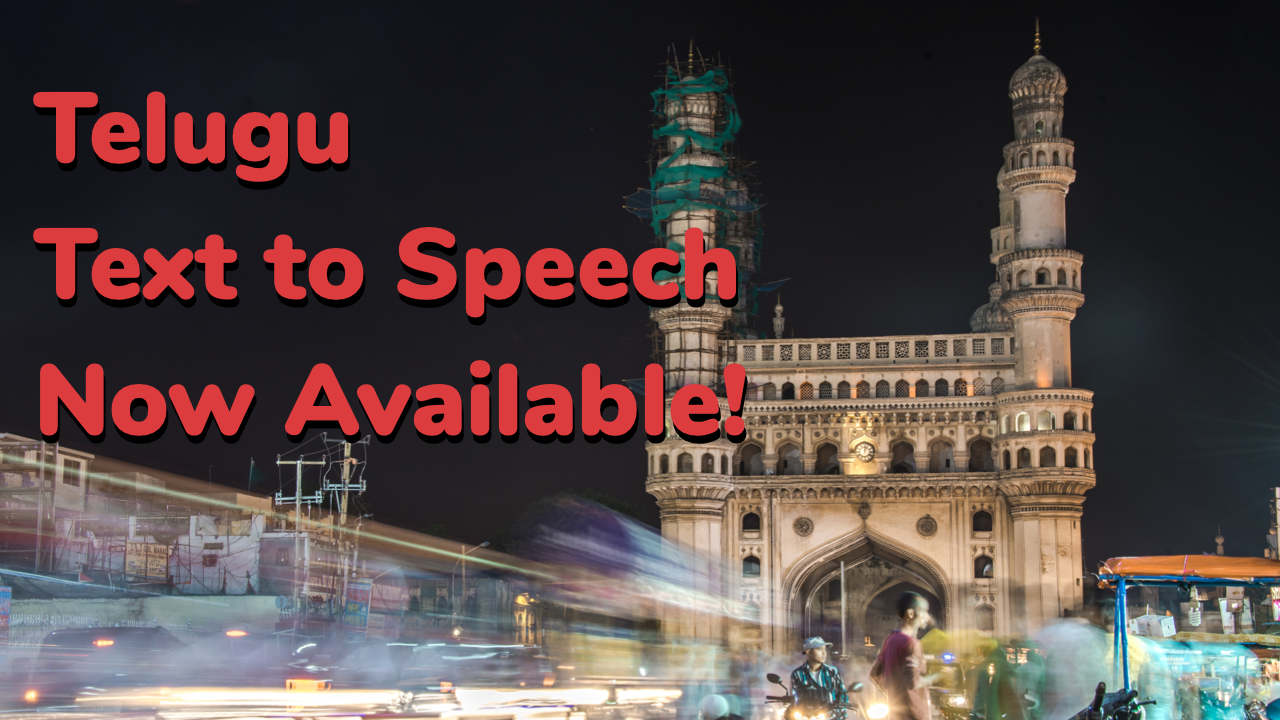 Telugu voice generators