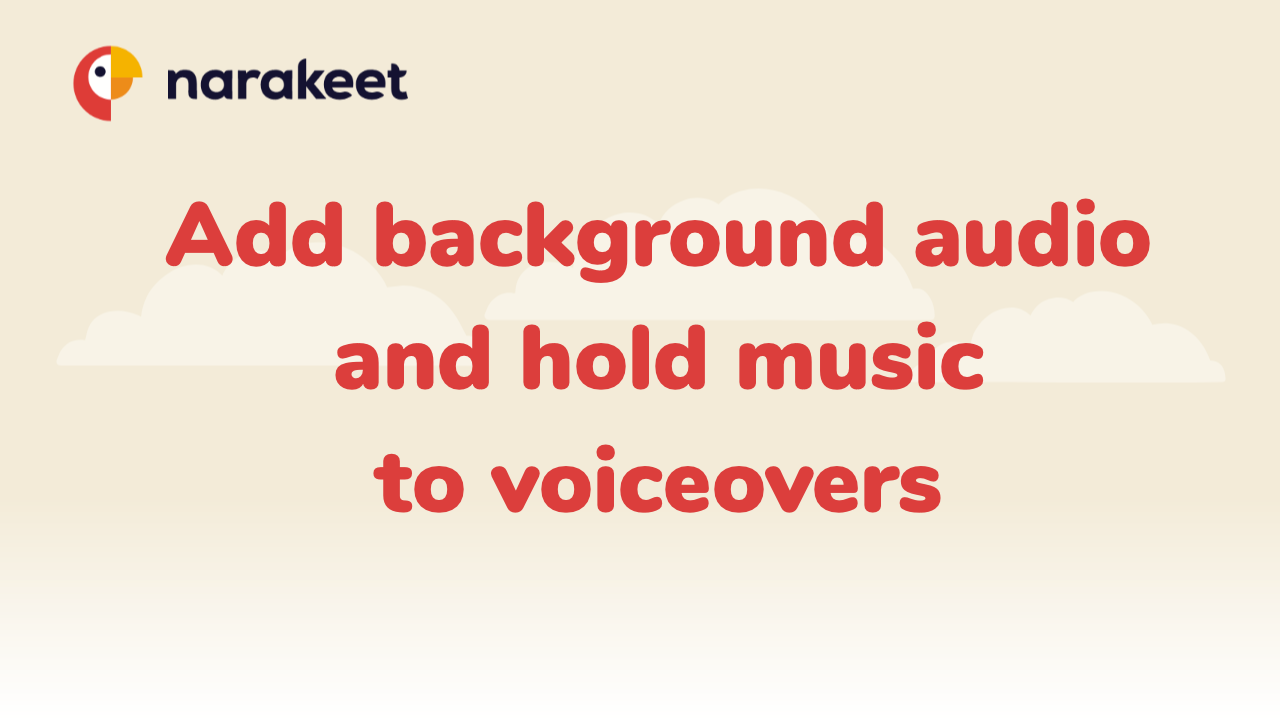 You can now add background music to your audio files