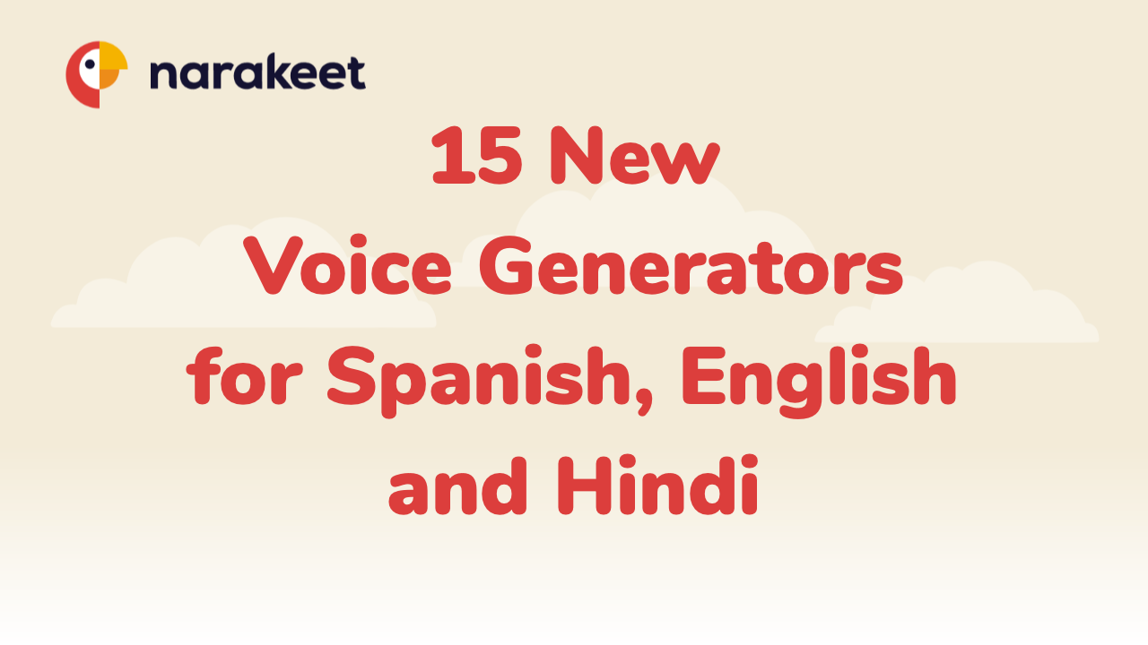 14 new AI voice generators for English, Spanish and Hindi