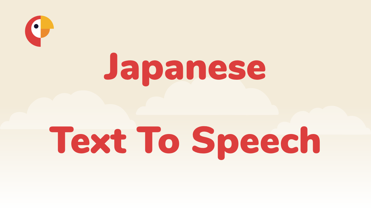 Japanese Text to Speech