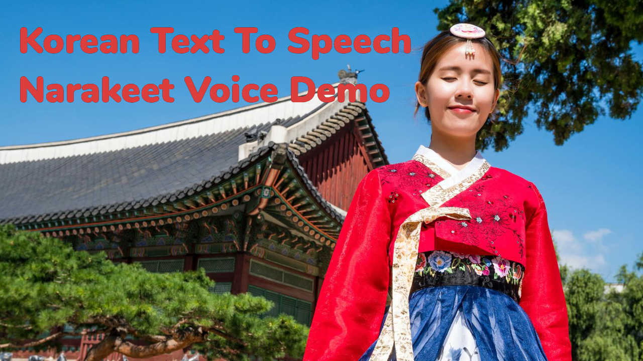 korean Text To Speech Korean