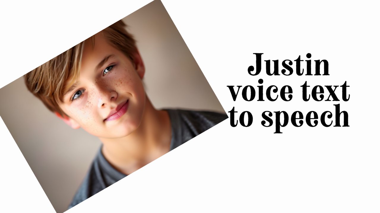 text to speech voice justin